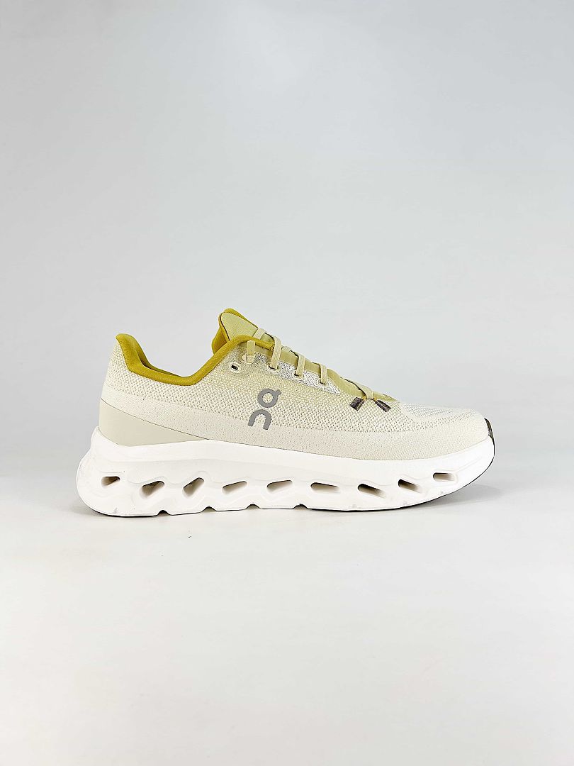 On Cloudtilt Cream Lime Low Top Chunky Sneakers 3ME10104303