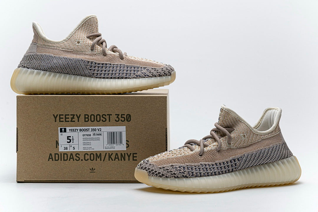 adidas Yeezy Boost 350 V2 Ash Pearl GY7658 Women's Men's Grey Beige Streetwear Sneakers