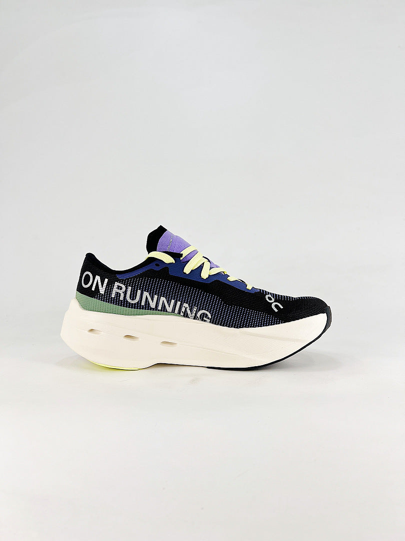 On Cloudboom Volt Black Purple Running Shoes Women Men 3MF30744671