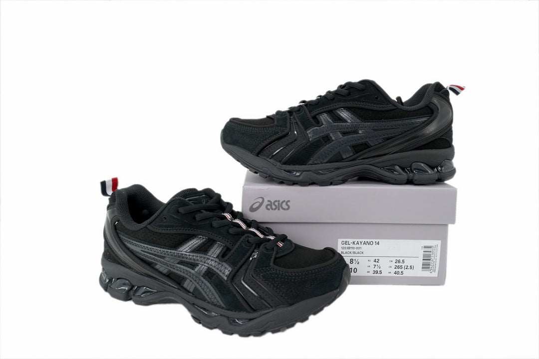 Thom Browne x ASICS GEL-KAYANO 14 Black Women's Men's Retro Sneakers | 1203B110-001