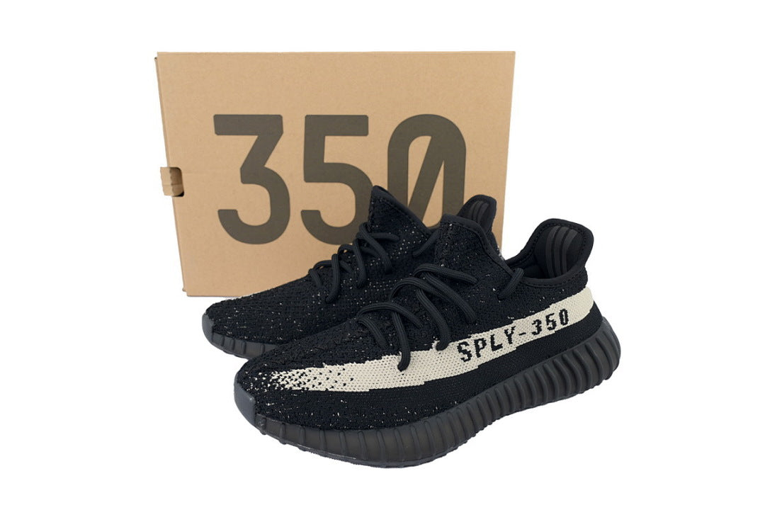 Adidas Yeezy Boost 350 V2 Core Black White Sneakers BY1604