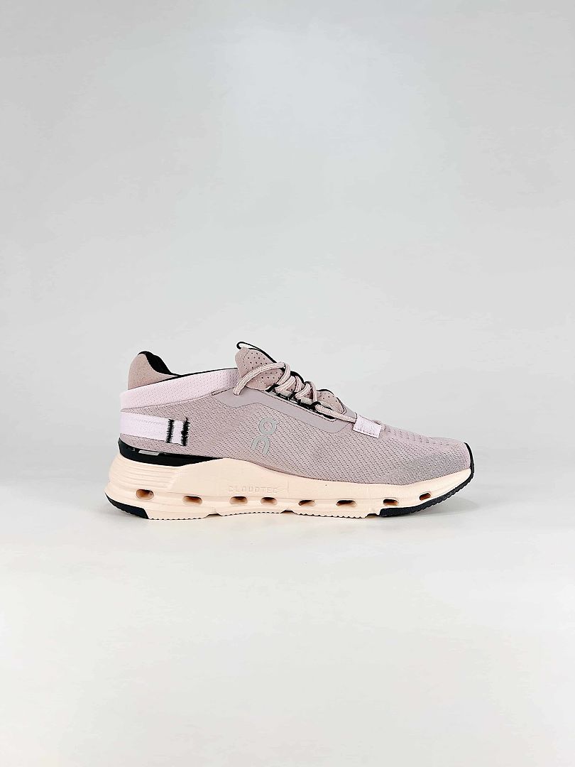 On Cloudnova 2 Blush Pink Grey Lifestyle Sneakers 3WE30221238