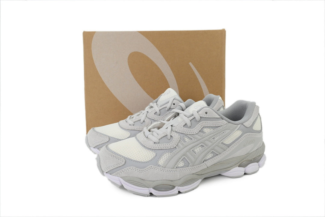 ASICS GEL-NYC Cream Cloud Grey Women's Men's Retro Streetwear Sneakers | 1203A663-101