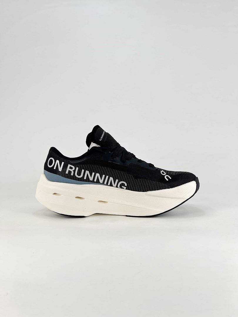 On Cloudboom Volt Black Cream Running Shoes Women Men 3MF30980462