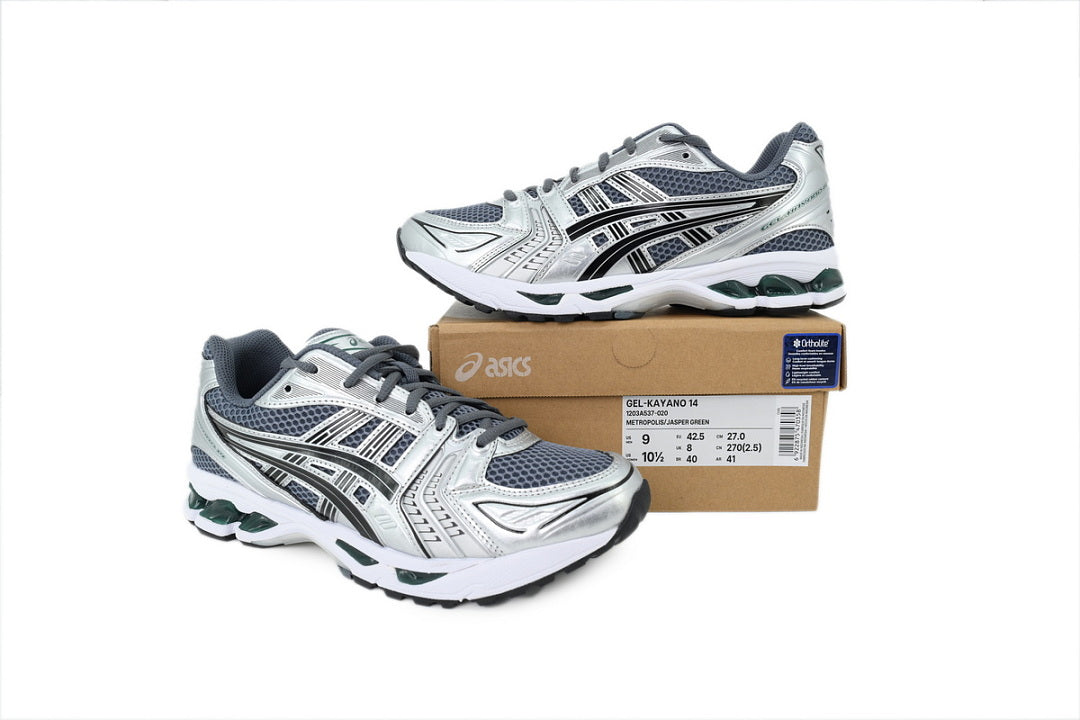 ASICS GEL-KAYANO 14 Metropolis Jasper Green Women's Men's Y2K Retro Sneakers | 1203A537-020