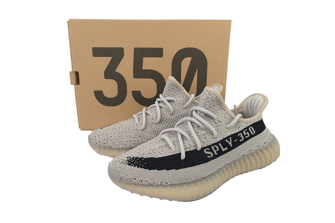 Adidas Yeezy Boost 350 V2 Slate HP7870 Grey Black Low Top Sneakers