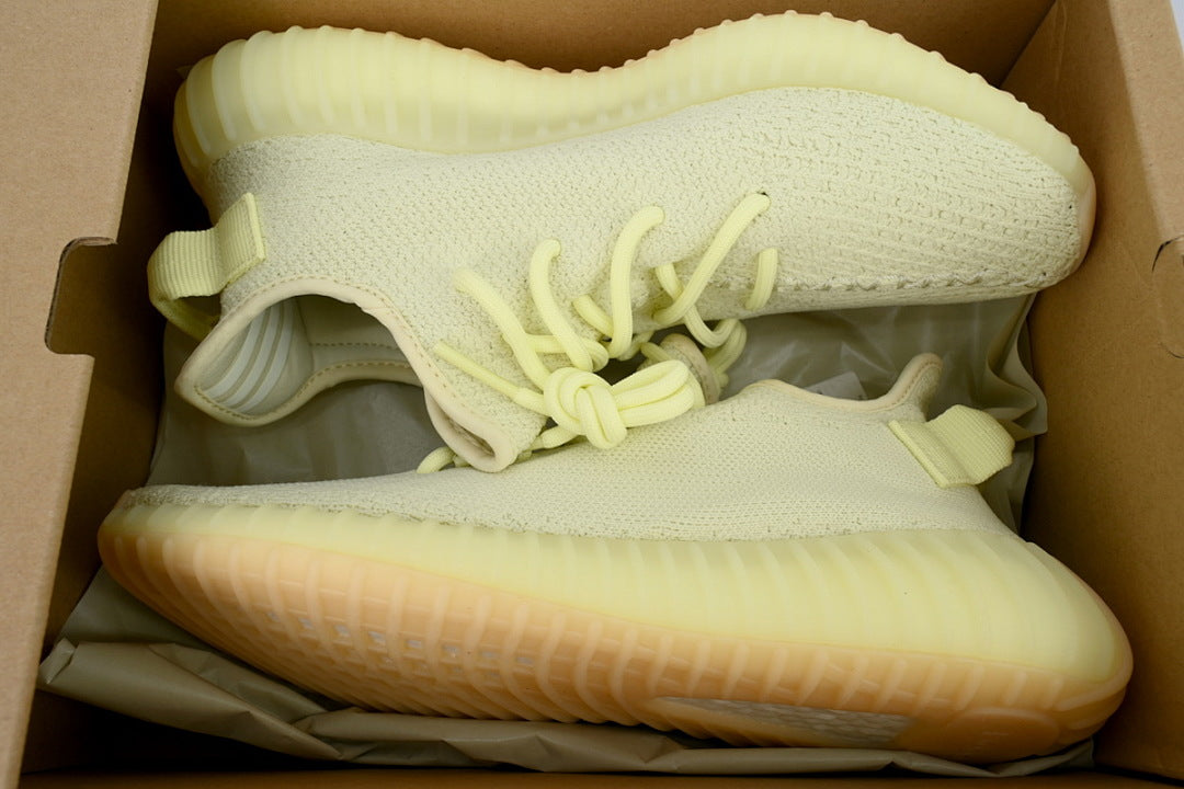 adidas Yeezy Boost 350 V2 Butter F36980 Cream Yellow Streetwear Sneakers Women Men