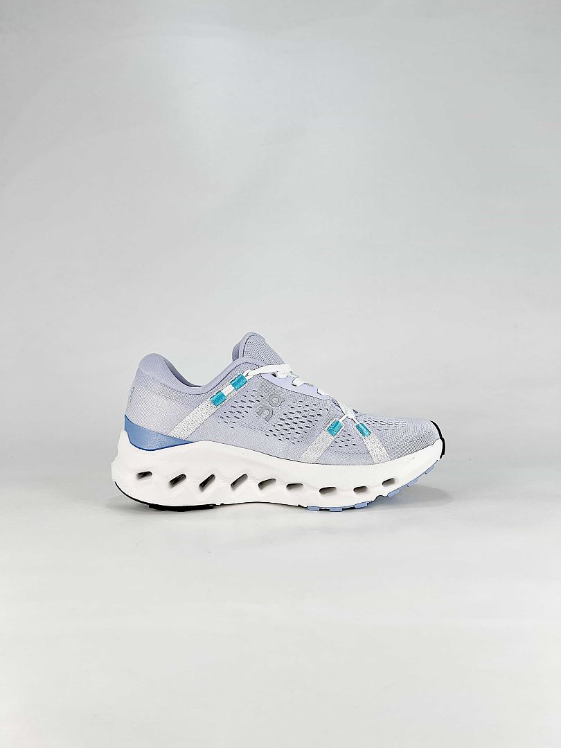 On Cloudtilt Light Grey Teal White Lifestyle Sneakers