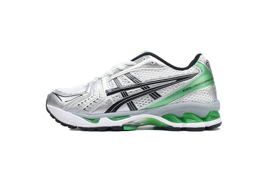 ASICS GEL-KAYANO 14 White Malachite Green 1201A019-110 | Women's Men's Y2K Retro Sneakers