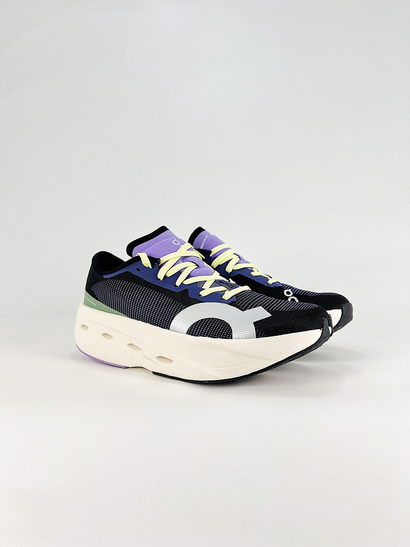 On Cloudboom Volt Black Purple Running Shoes Women Men 3MF30744671