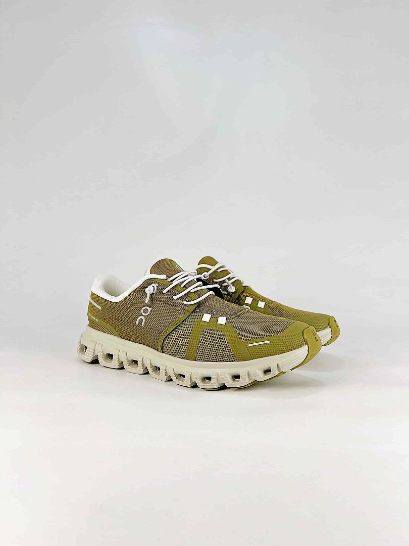 On Cloud 6 Push Olive Green Sneakers | Women's & Men's Style | 3WF10063014