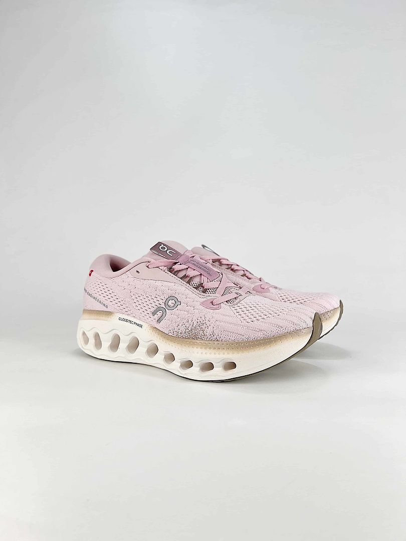 On Blush Pink Cream Low Top Lifestyle Sneakers