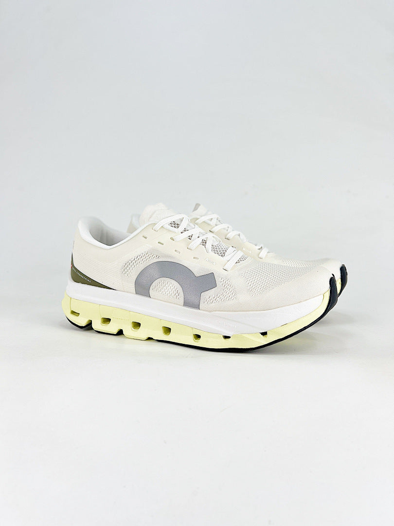 On Cloudflow 5 Ivory Yellow Running Sneakers Women Men 3MF10114852