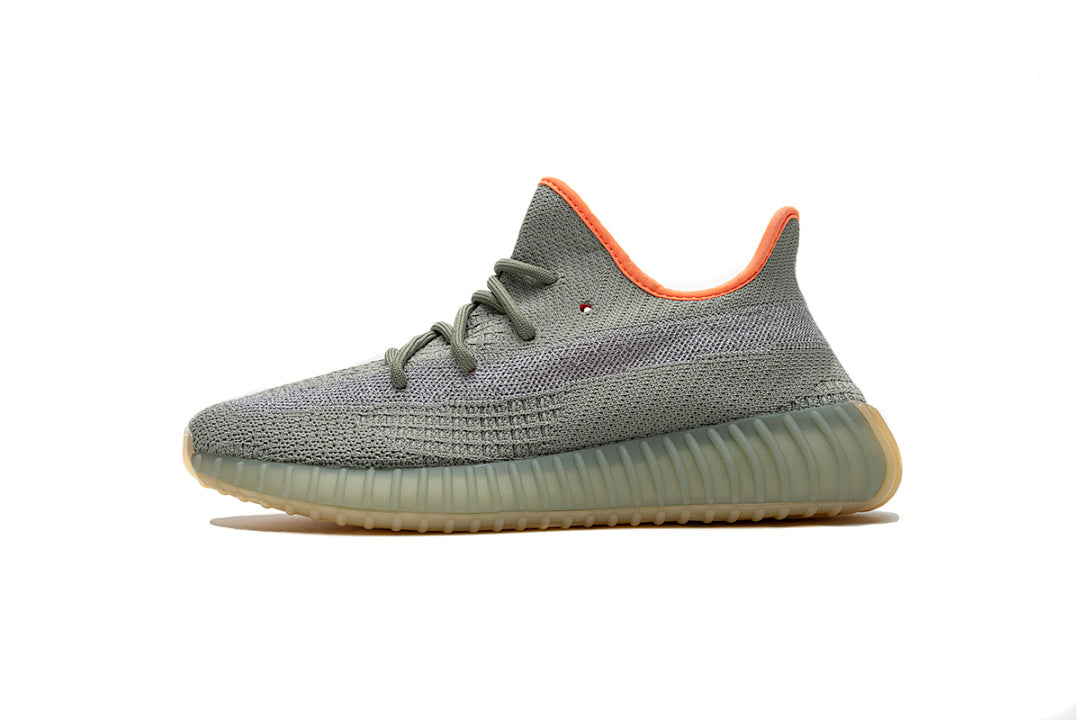 adidas Yeezy Boost 350 V2 Desert Sage FX9035 Women's Men's Sage Green Orange Sneakers