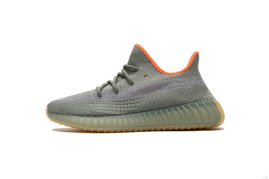 adidas Yeezy Boost 350 V2 Desert Sage FX9035 Women's Men's Sage Green Orange Sneakers