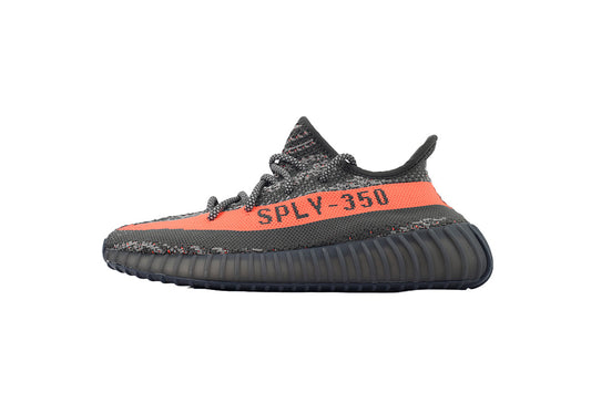 Adidas Yeezy Boost 350 V2 Grey Orange Sneakers