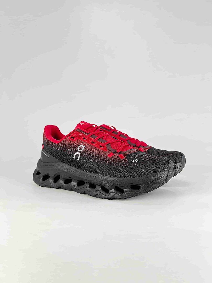 On Cloudtilt Black Red Lifestyle Sneakers
