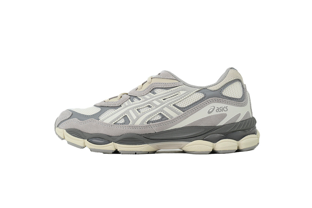 ASICS GEL-NYC Cream Oyster Grey Women's Men's Retro Streetwear Sneakers | 1201A789-103