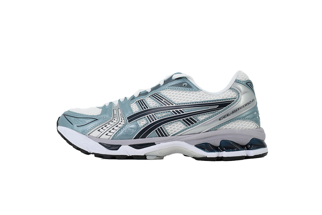 ASICS GEL-KAYANO 14 White Fjord Grey Women's Men's Y2K Retro Sneakers | 1203A537-106