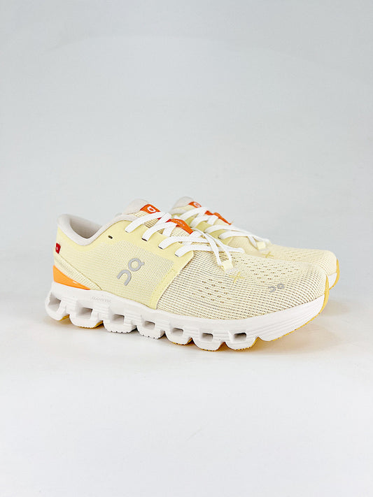 On Cloud X 4 Pale Yellow & Orange Sneakers | Women's & Men's Style | 3WE30073560