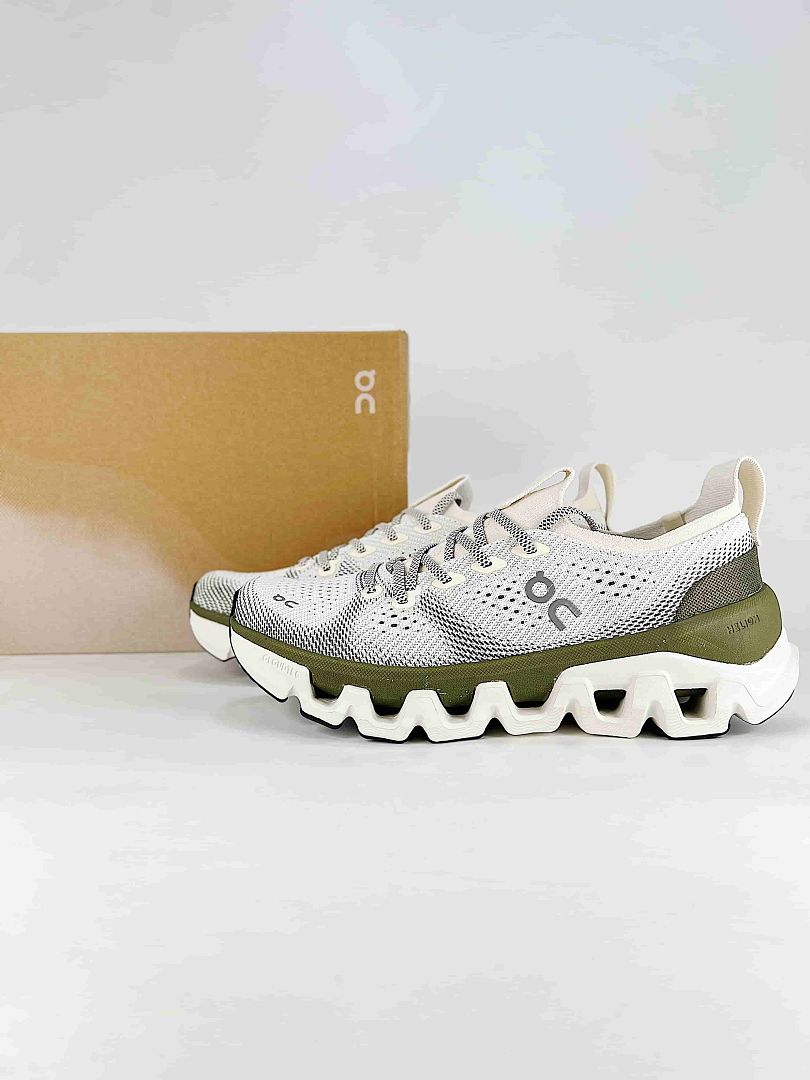On Cloud White Grey Olive Green Low Top Sneakers Women Men 3MG30090858