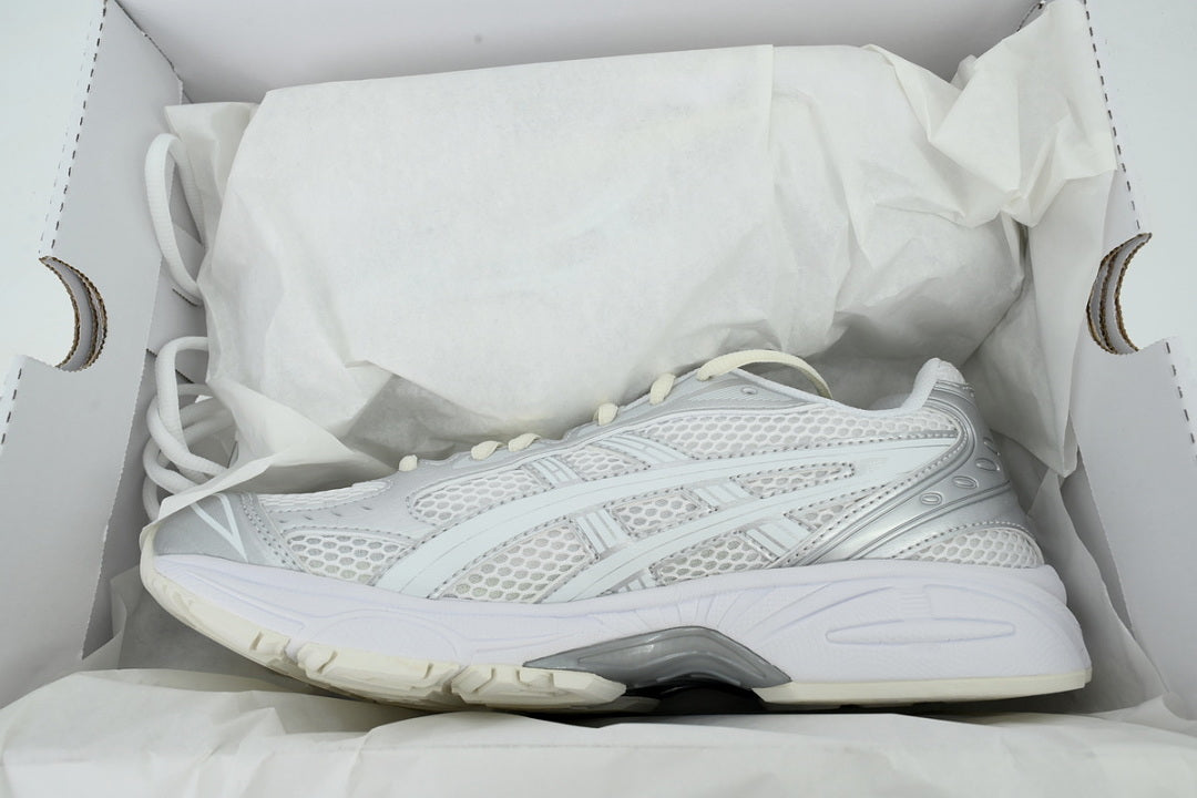 JJJJound x ASICS GEL-KAYANO 14 Silver White Women's Men's Retro Sneakers 1201A457-100