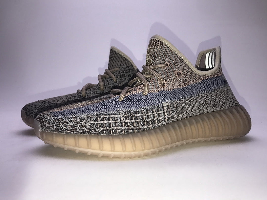 adidas Yeezy Boost 350 V2 Yecher H02795 Women's Men's Brown Blue Streetwear Sneakers