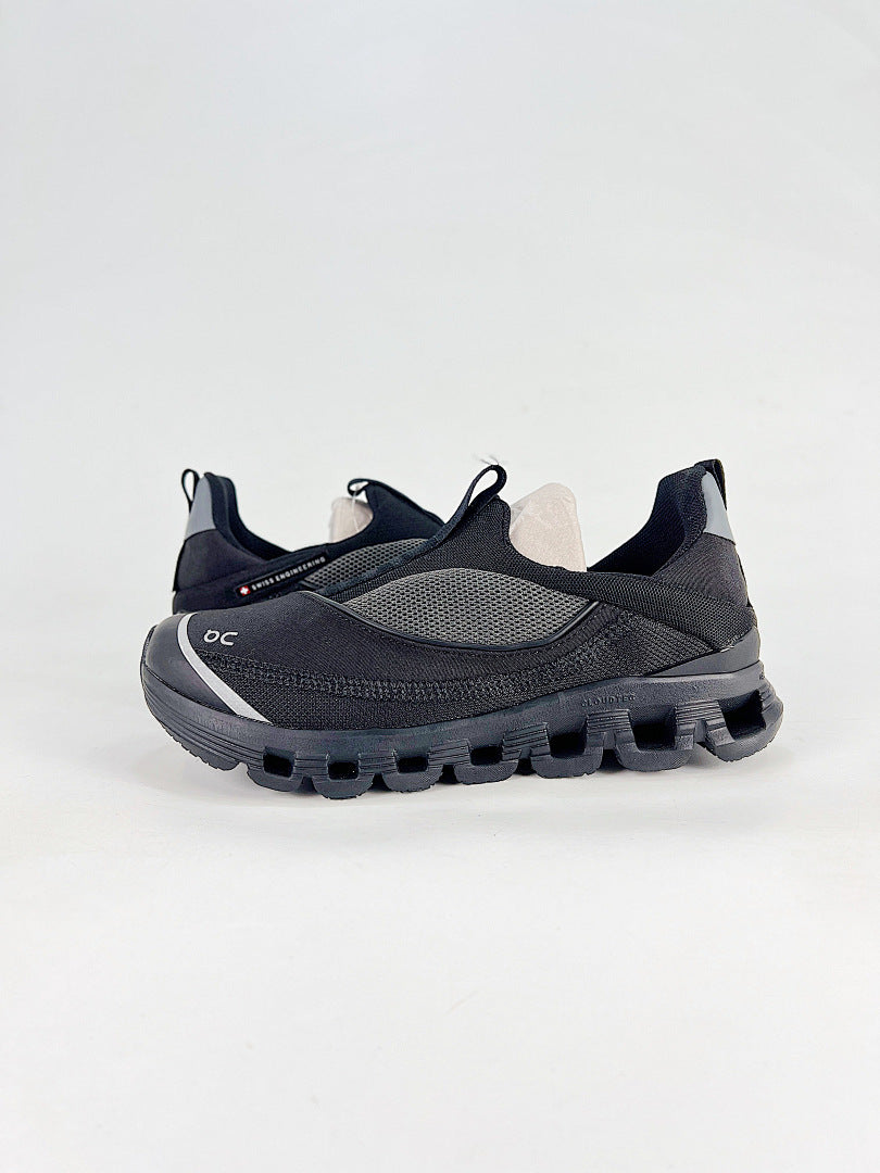 On Cloud Black Grey Slip On Sneakers Women Men Casual Shoes