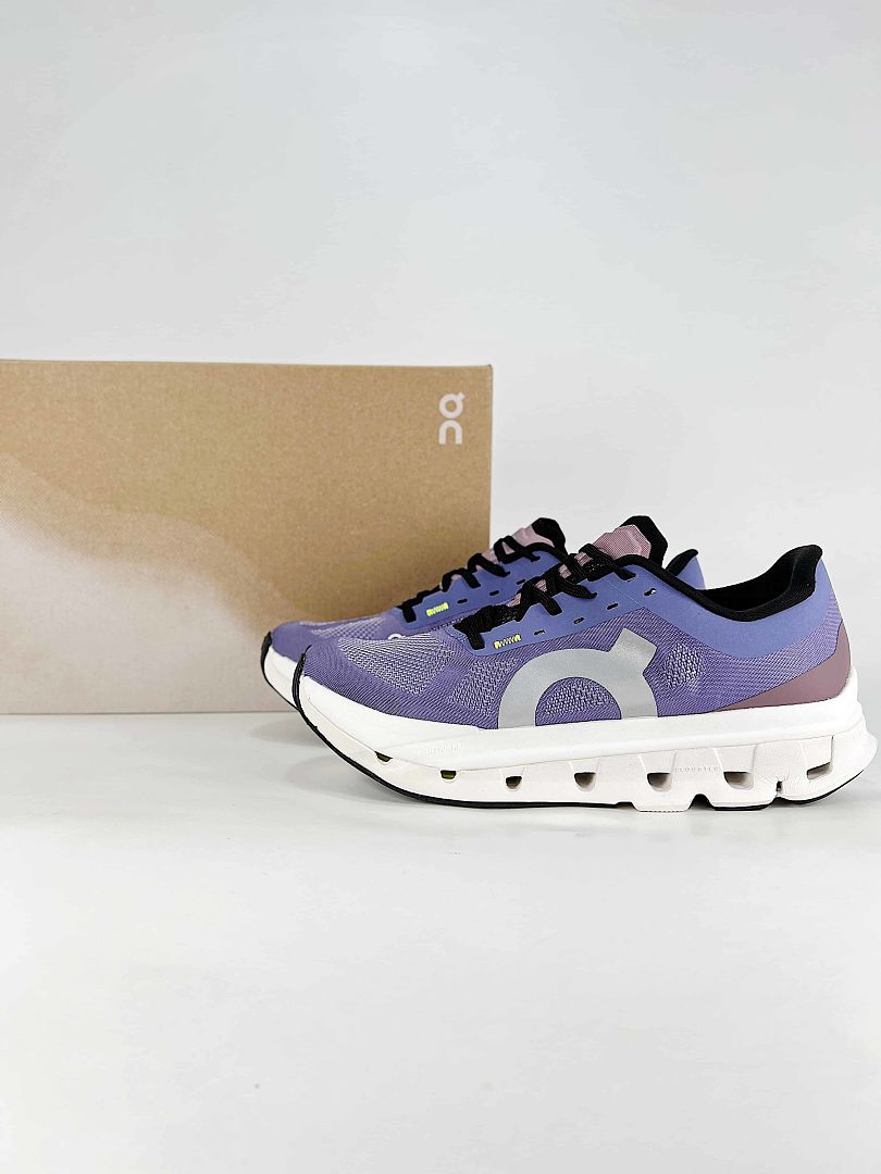 On Cloudflow 5 Purple White Running Sneakers Women Men 3WF10094851