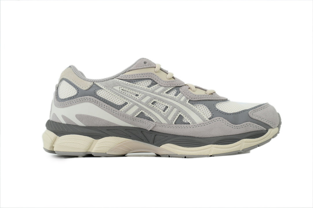 ASICS GEL-NYC Cream Oyster Grey Women's Men's Retro Streetwear Sneakers | 1201A789-103