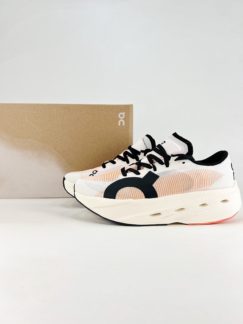 On Cloudboom Volt White Orange Black Low Top Sneakers Women Men 3MF30744671