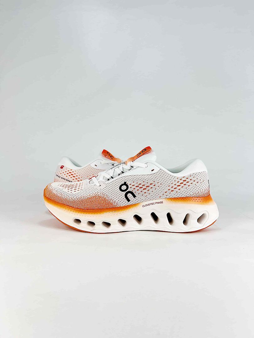 On Cloudtilt White Orange Low Top Chunky Sneakers Everyday Casual Shoes