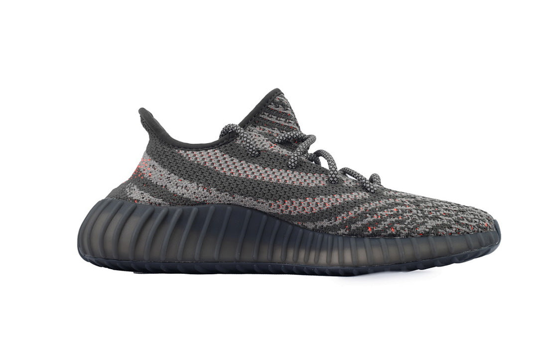Adidas Yeezy Boost 350 V2 Grey Orange Sneakers