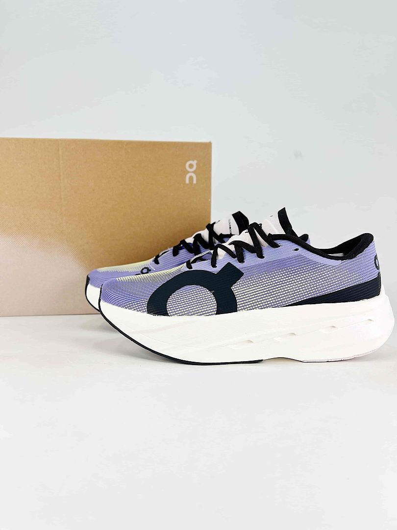 On Cloudboom Volt Lavender Black Running Sneakers Women Men 3MF30744834