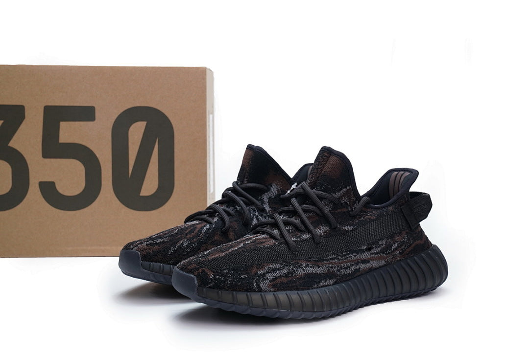 adidas Yeezy Boost 350 V2 MX Rock GW3774 Women's Men's Black Patterned Streetwear Sneakers
