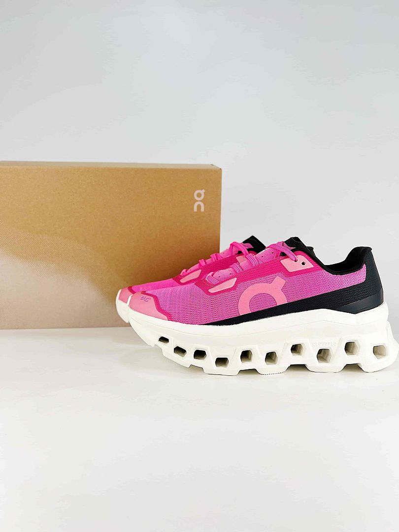 On Cloudmonster Void Hot Pink Black Lifestyle Sneakers 3WG10814561