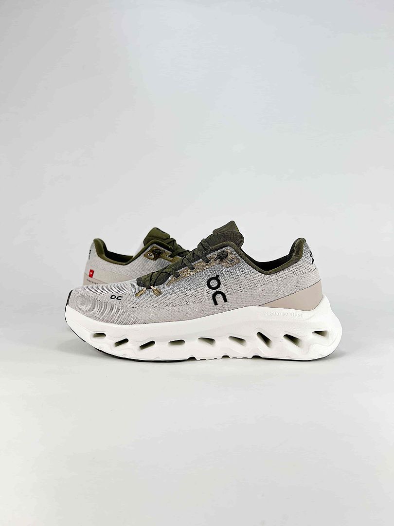 On Cloudtilt Beige Olive Lifestyle Sneakers