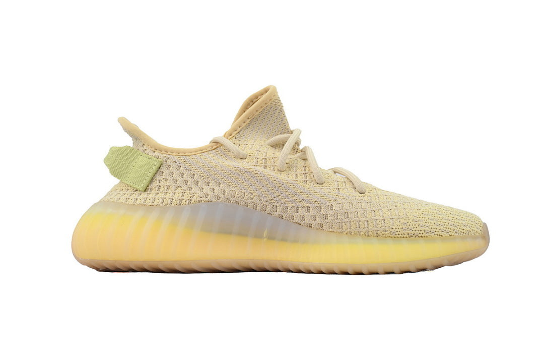 adidas Yeezy Boost 350 V2 Flax FX9028 | Women's Men's Beige Yellow Streetwear Sneakers