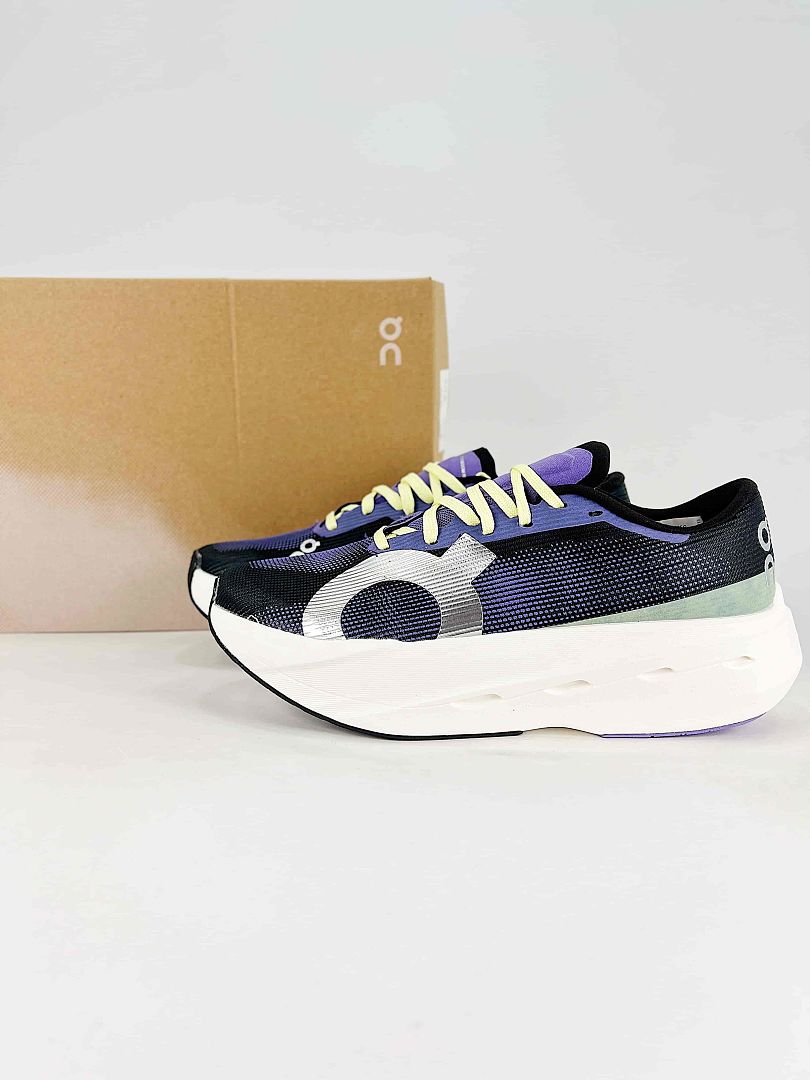 On Cloudboom Volt Black Purple Running Sneakers Women Men 3WF30984766