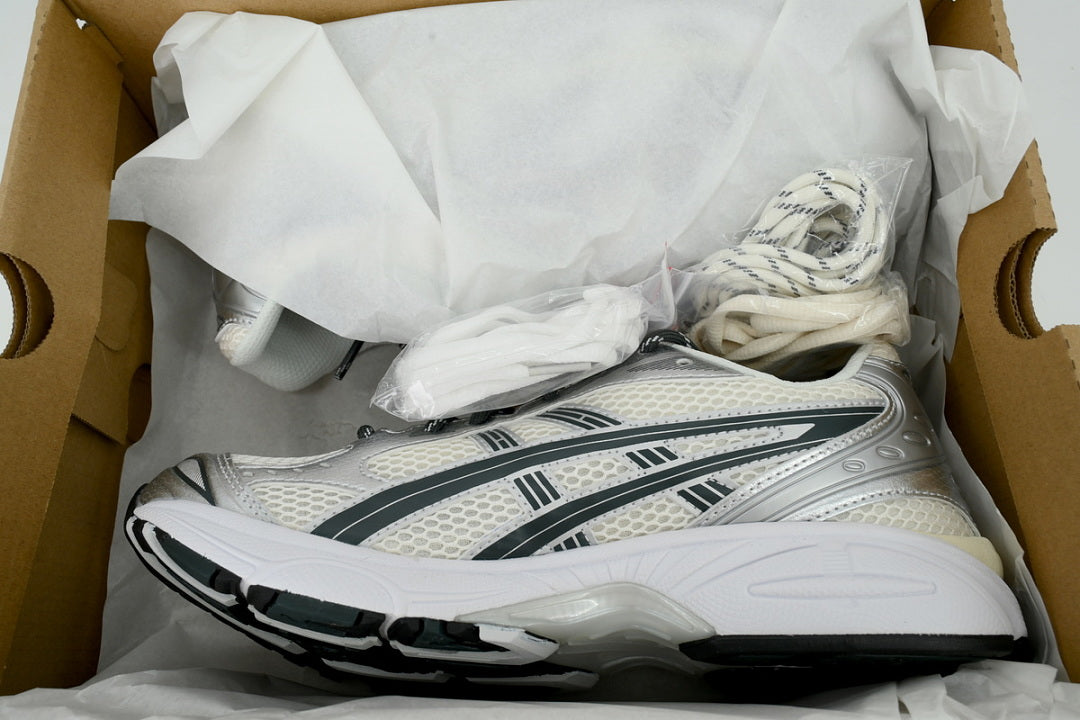 Kith x ASICS GEL-KAYANO 14 'Cream Scarab' Women's Men's Retro Sneakers 1203A566-100