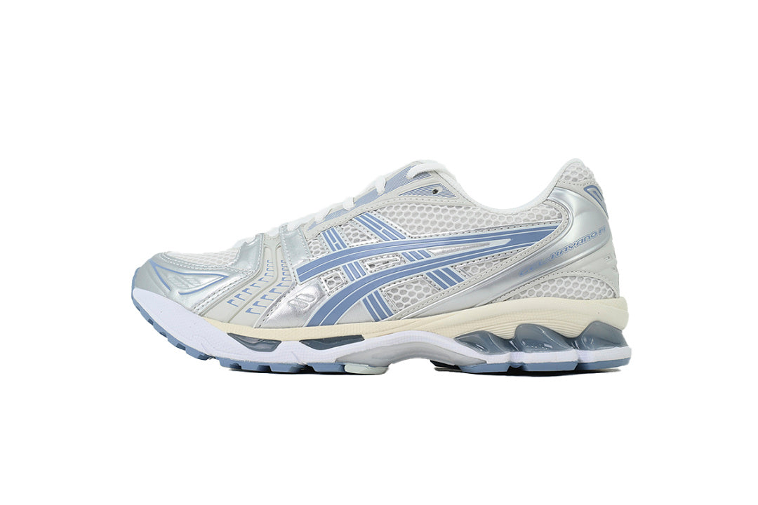 ASICS GEL-KAYANO 14 White Light Navy Women's Men's Y2K Retro Sneakers | 1203A537-115