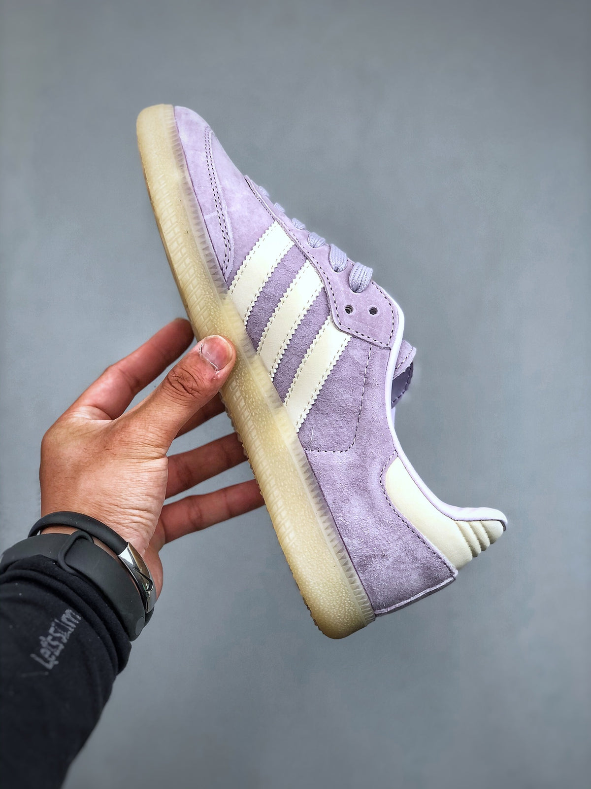 Adidas Originals Samba OG Women Purple White Retro Low Top Sneakers IG6176