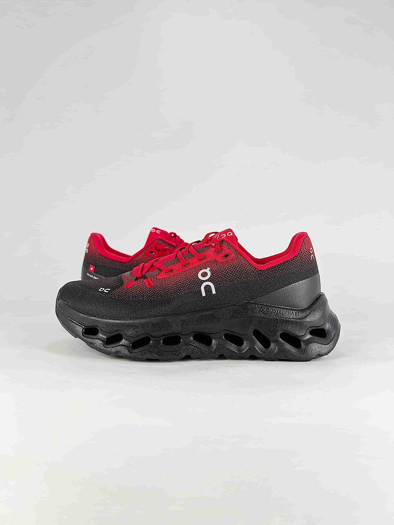 On Cloudtilt Black Red Lifestyle Sneakers