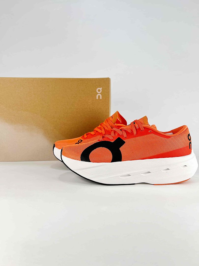 On Cloudboom Volt Orange White Running Sneakers Women Men 3WF30984553
