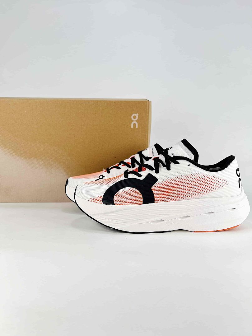 On Cloudboom Volt White Coral Running Shoes Women Men 3MF30984550
