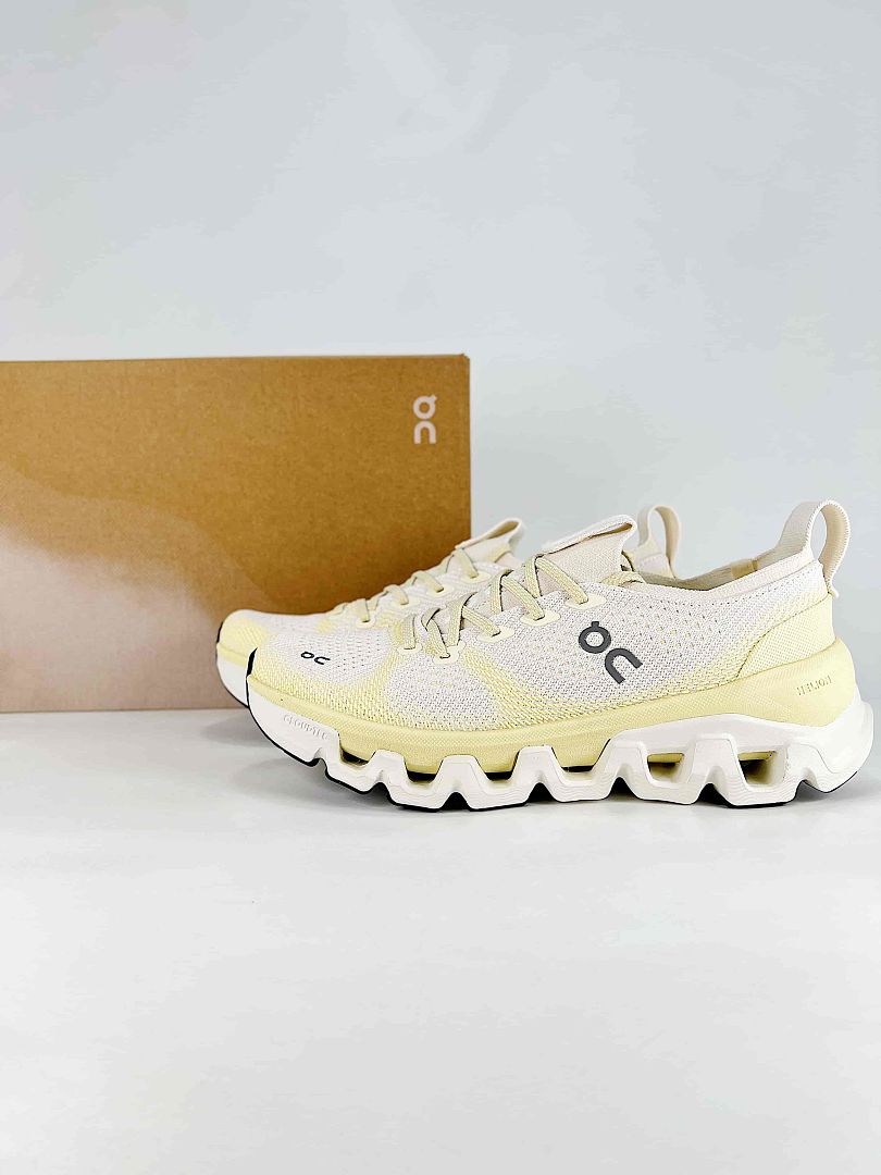 On Cloud White Cream Yellow Low Top Sneakers Women Men 3MG30095216