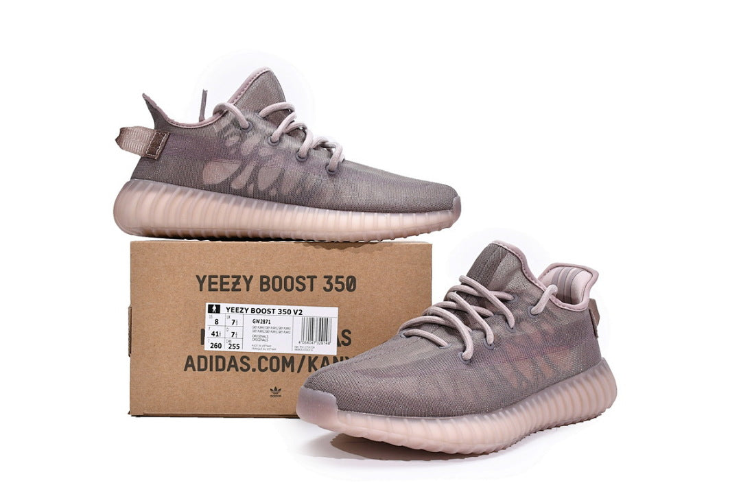 adidas Yeezy Boost 350 V2 Mono Mist GW2871 Women's Men's Grey Purple Streetwear Sneakers