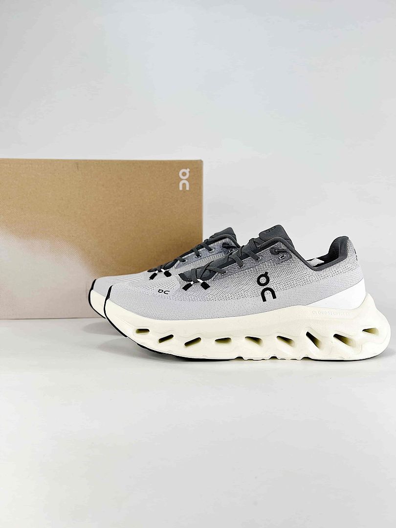 On Cloudtilt Grey Black Cream Lifestyle Sneakers