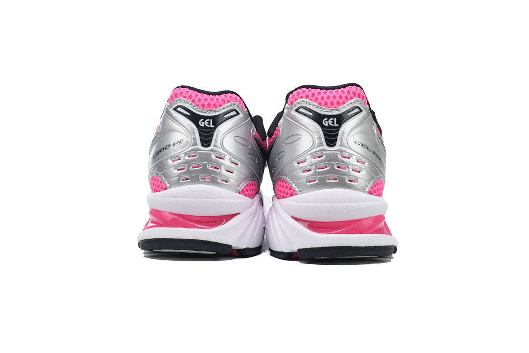 ASICS GEL-KAYANO 14 'Pink Glow' Silver & Black Women's Men's Y2K Retro Sneakers 1201A019-700