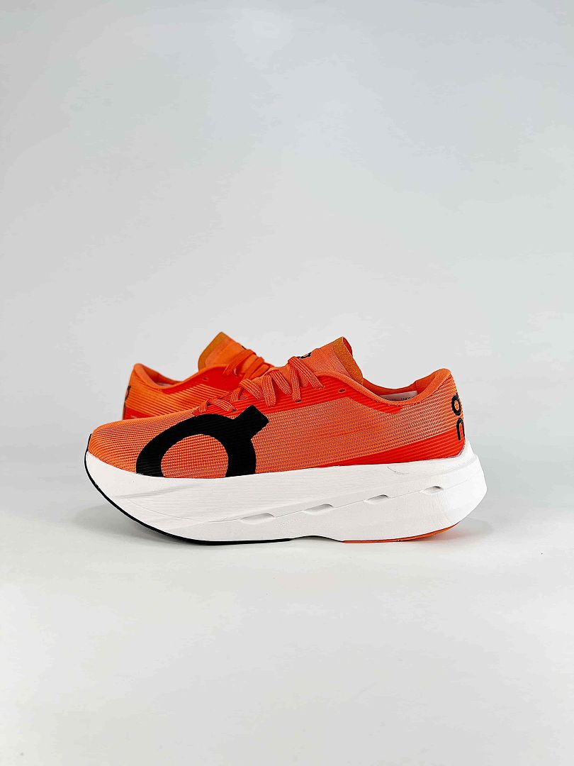 On Cloudboom Volt Orange Black Running Sneakers Women Men 3MF30984553
